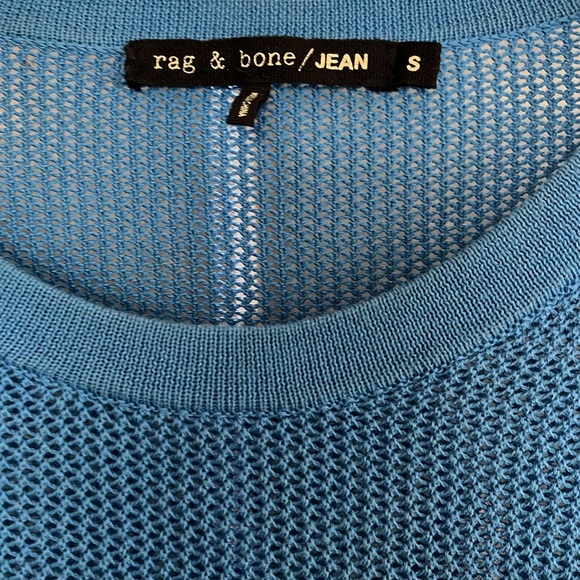 Rag and bone jeans, blue sweater - Picture 2 of 4